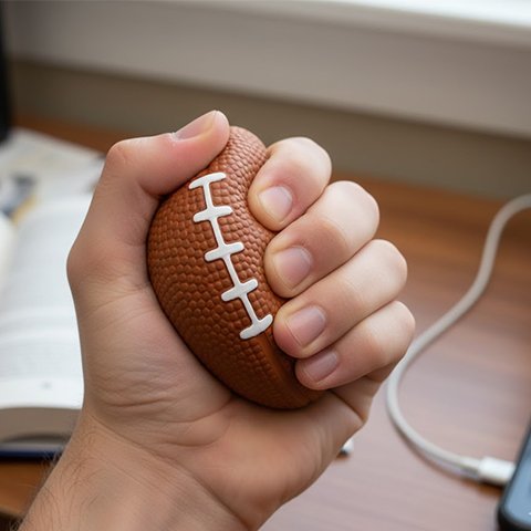 Balle anti stress  brun