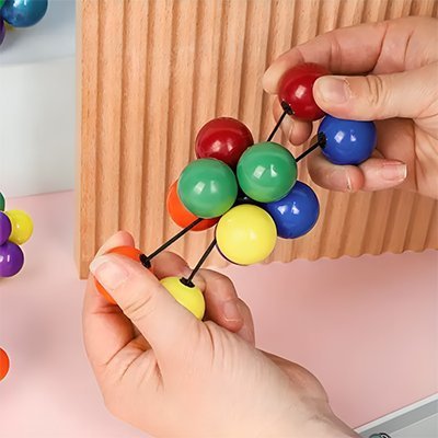 Balle anti stress multicolore