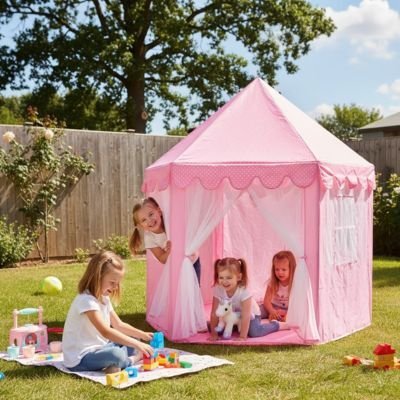 enfants qui jouent dans tente enfant 