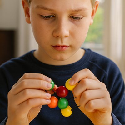 garcon concentrer sur balle anti stress