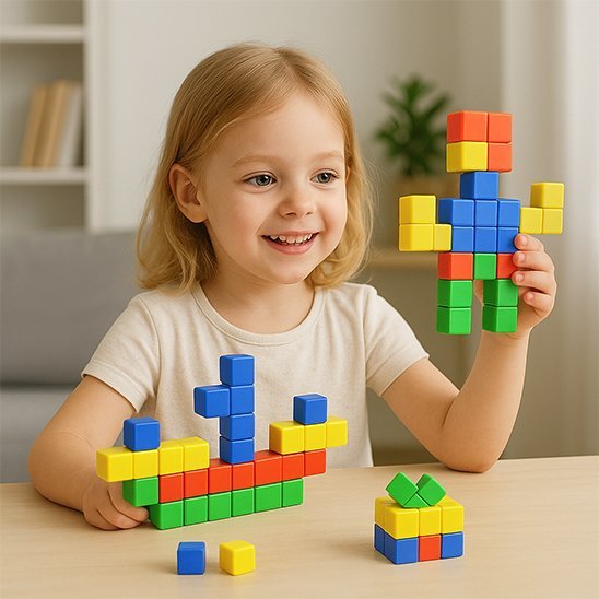 Jeu de construction magnétique | Créa - bloc - Calin Enfant