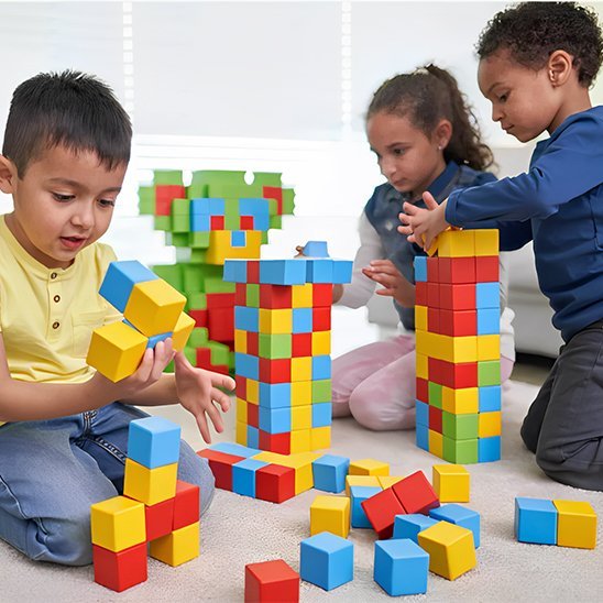 Jeu de construction magnétique | Créa - bloc - Calin Enfant