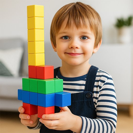 Jeu de construction magnétique | Créa - bloc - Calin Enfant