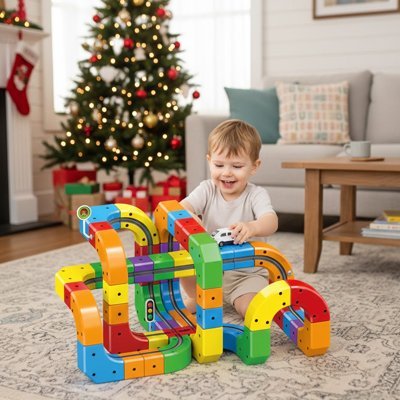 Jeu de construction magnétique | Magné - train - Calin Enfant