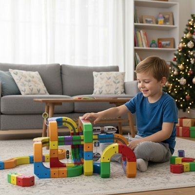Jeu de construction magnétique | Magné - train - Calin Enfant