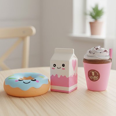 Jouet anti stress | Aliment - kawaii - Calin Enfant