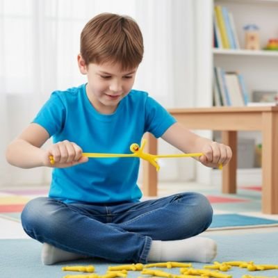 jouet anti stress etirer par garcon