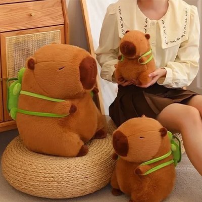 Peluche capybara trois tailles