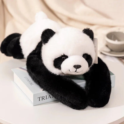 Peluche lestée panda noir et blanc long bras 60 cm