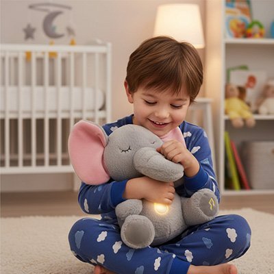 Peluche qui respire | Doudou Apaisant - Calin Enfant