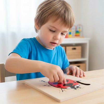 Puzzle bois | 1 - 2 - 3 - Insectes - Calin Enfant