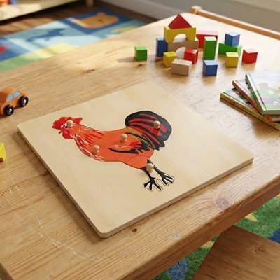 Puzzle bois | 1 - 2 - 3 oiseau - Calin Enfant