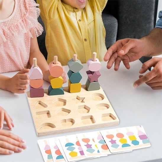 Puzzle bois | Créatif formes - Calin Enfant