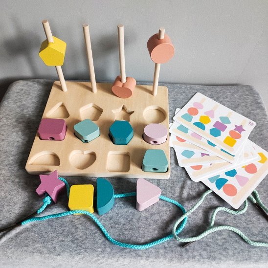 Puzzle bois | Créatif formes - Calin Enfant