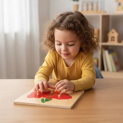 Puzzle en bois | 1 - 2 - 3 nature - Calin Enfant