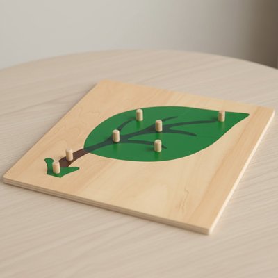 Puzzle en bois | 1 - 2 - 3 nature - Calin Enfant
