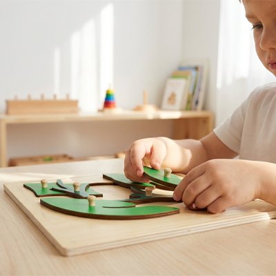 Puzzle en bois | 1 - 2 - 3 nature - Calin Enfant