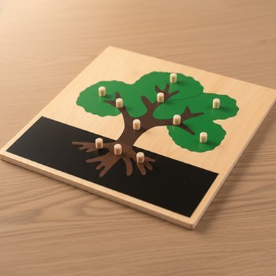 Puzzle en bois | 1 - 2 - 3 nature - Calin Enfant