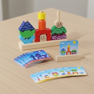 Puzzle en bois | Nuit - jour - Calin Enfant